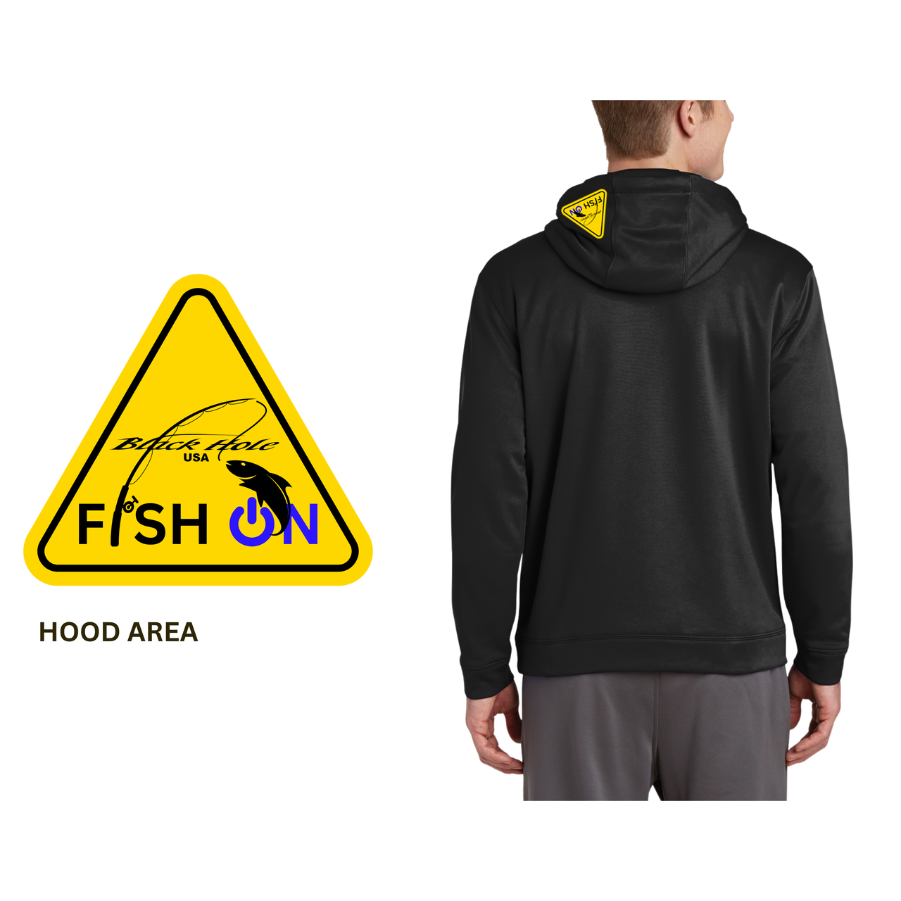 Maniac Series - Black Hole USA Sport-Wick Fleece Hoodie Sweatshirt