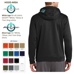 "Fish On" - Black Hole USA Sport-Wick Fleece Hoodie Sweatshirt