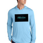 "Fish On" - Black Hole USA Long Sleeve Hoodie Posi-UV  Pro (UPF 50)