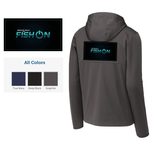 "Fish On" - Black Hole USA Hooded Soft Shell Jacket (Water Resistant)