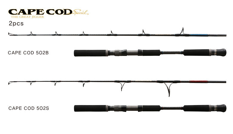 Black Hole USA Cape Cod Special 2PC Travel Jigging Rods