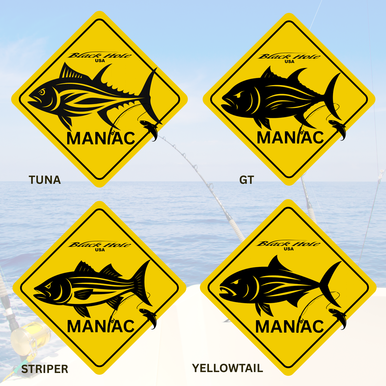 Maniac Series - Black Hole USA UV Waterproof Sticker