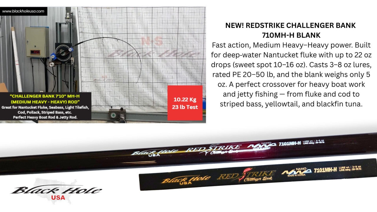 Black Hole USA REDSTRIKE Challenger Bank Rods