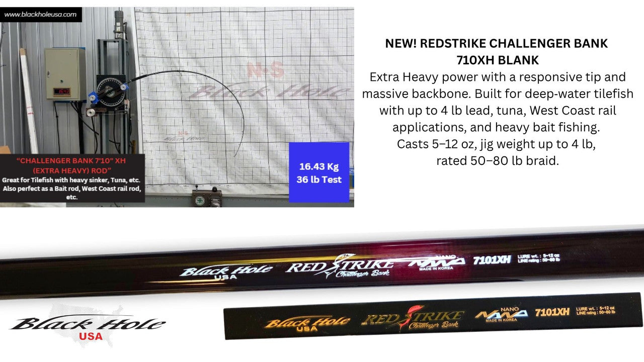 Black Hole USA REDSTRIKE Challenger Bank Rods