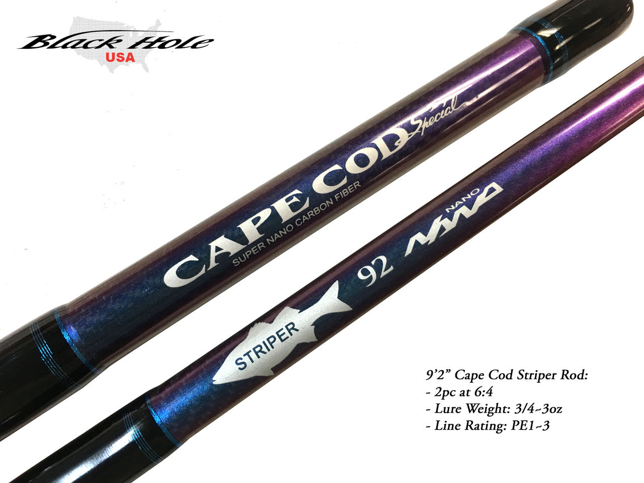 Black Hole USA Cape Cod Striper Special Surf Rods