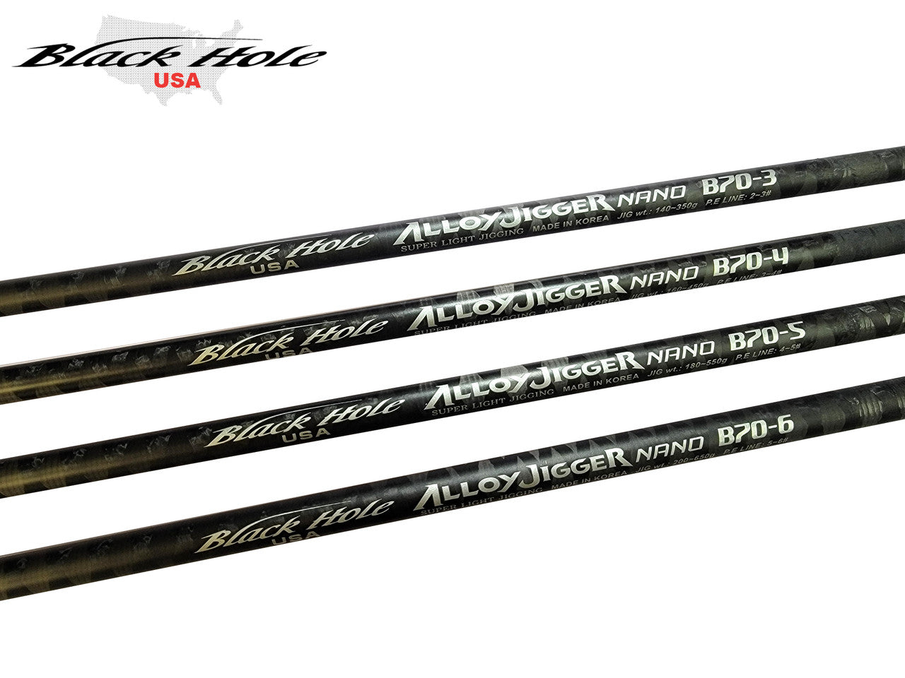 Black Hole USA Alloy Jigger Nano Slow Pitch Jigging Blanks