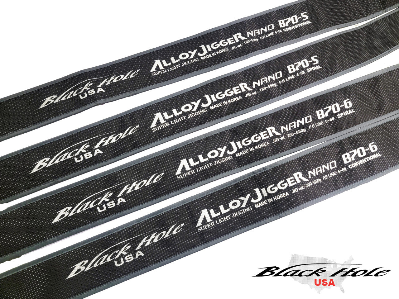 Black Hole USA Alloy Jigger Nano Slow Pitch Jigging Rods