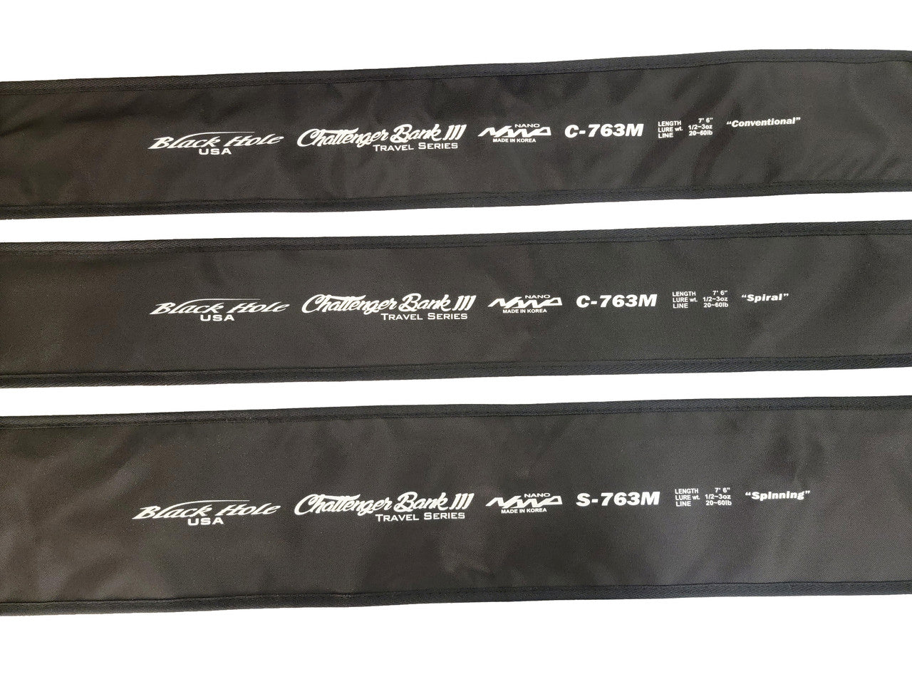 Black Hole USA Challenger Bank III Travel Series Rods