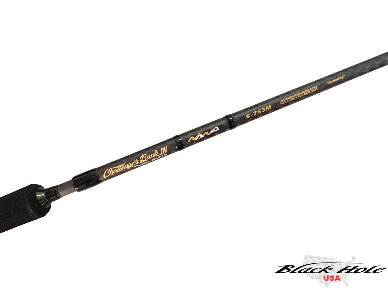 Black Hole USA Challenger Bank III Travel Series Rods