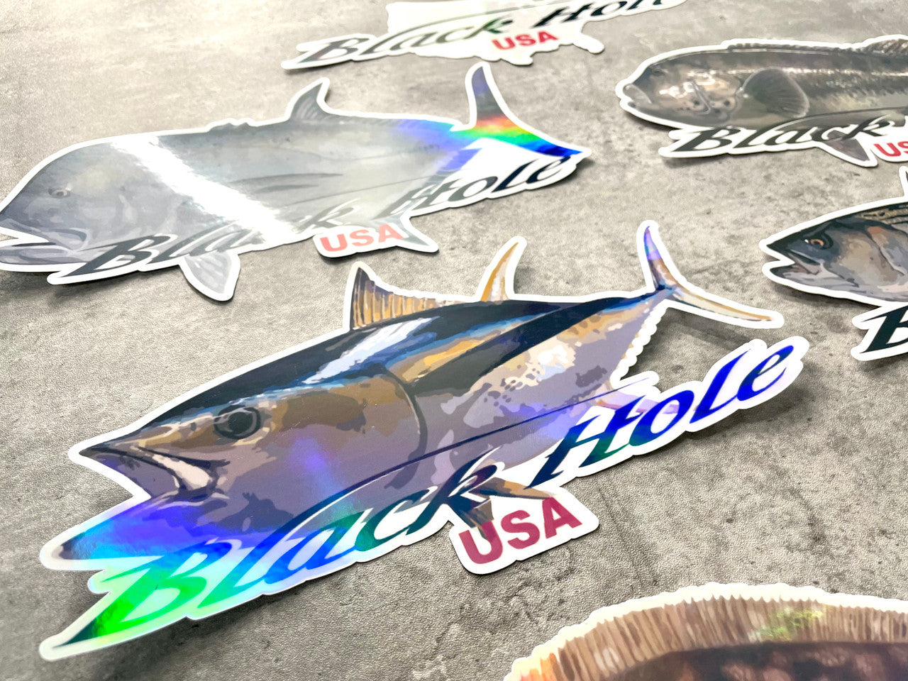 Black Hole USA 9" Stickers