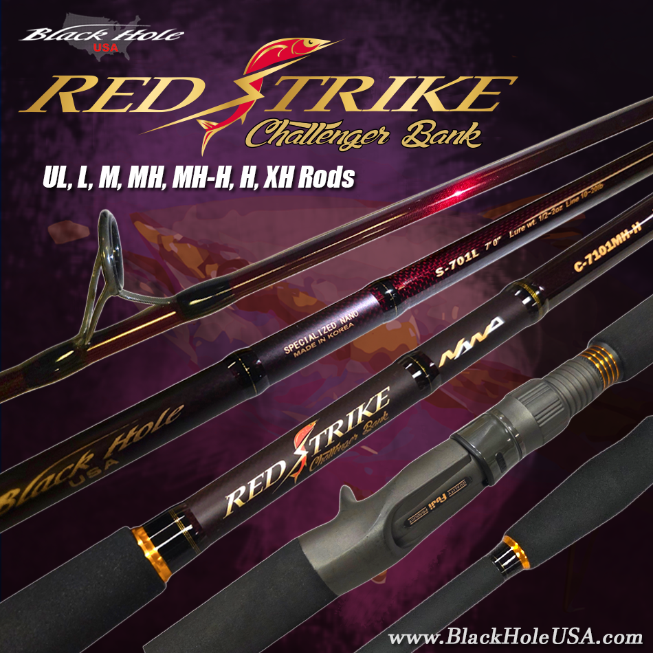 Black Hole USA REDSTRIKE Challenger Bank Rods