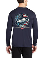 Black Hole Tuna USA Long Sleeve Shirt Posi-UV  Pro (UPF 50)