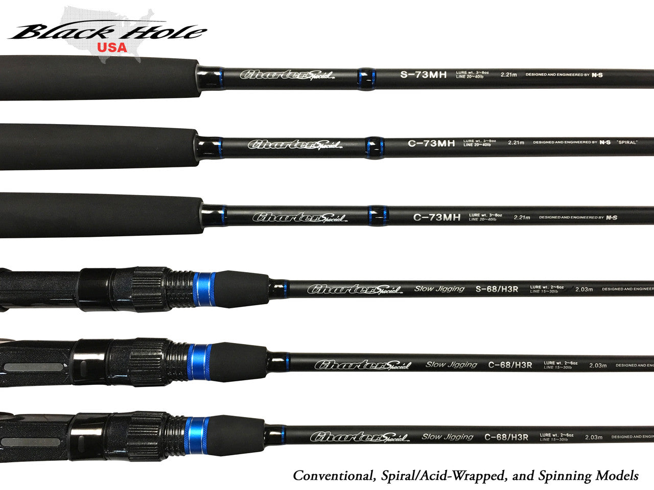 Black Hole USA Charter Special Rods