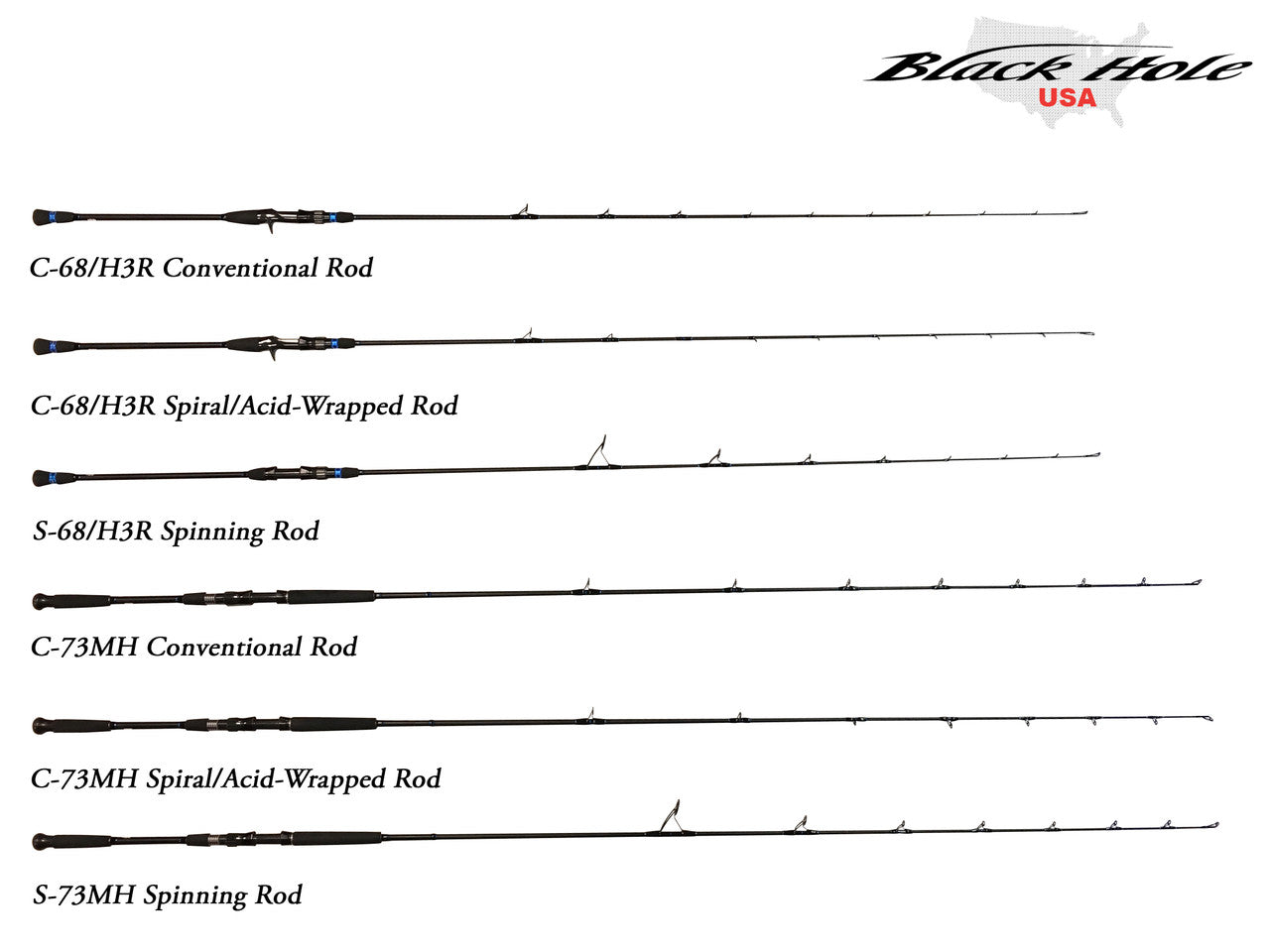 Black Hole USA Charter Special Rods