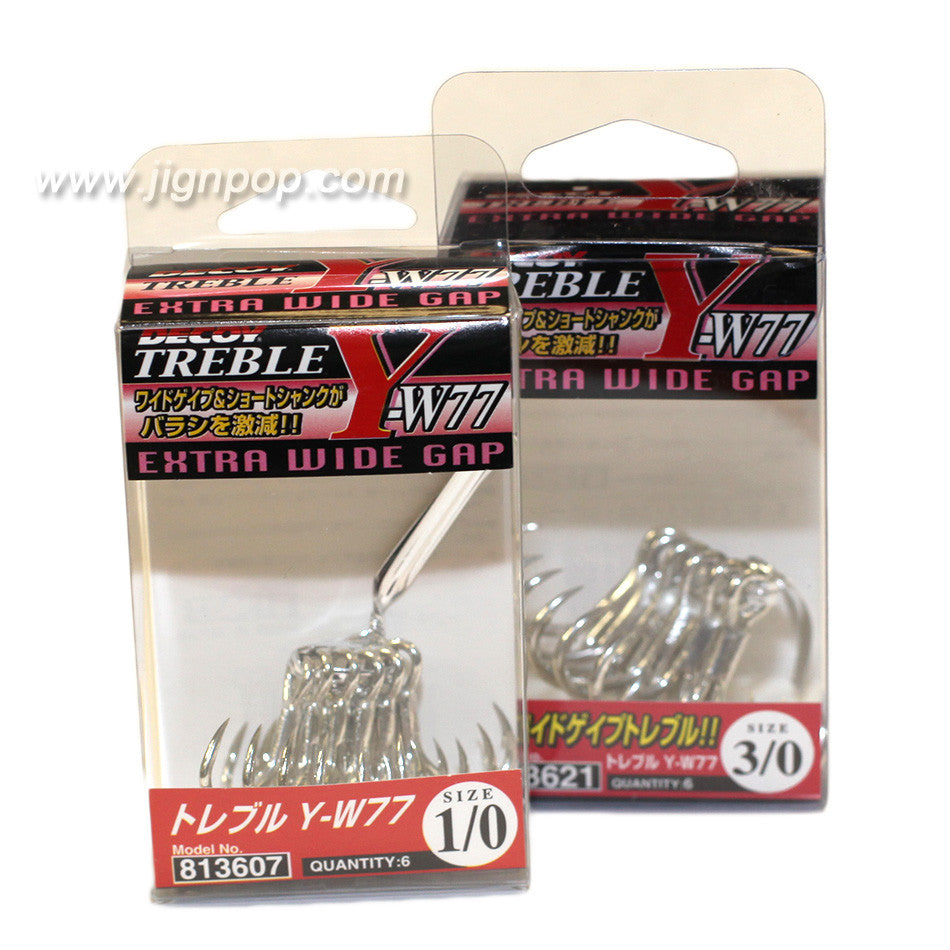 Decoy Y-77 Treble Hooks - Extra Wide Gap