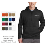 Black Hole USA FISH Sport-Wick Fleece Hoodie Sweatshirt