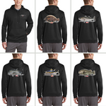 Black Hole USA FISH Sport-Wick Fleece Hoodie Sweatshirt