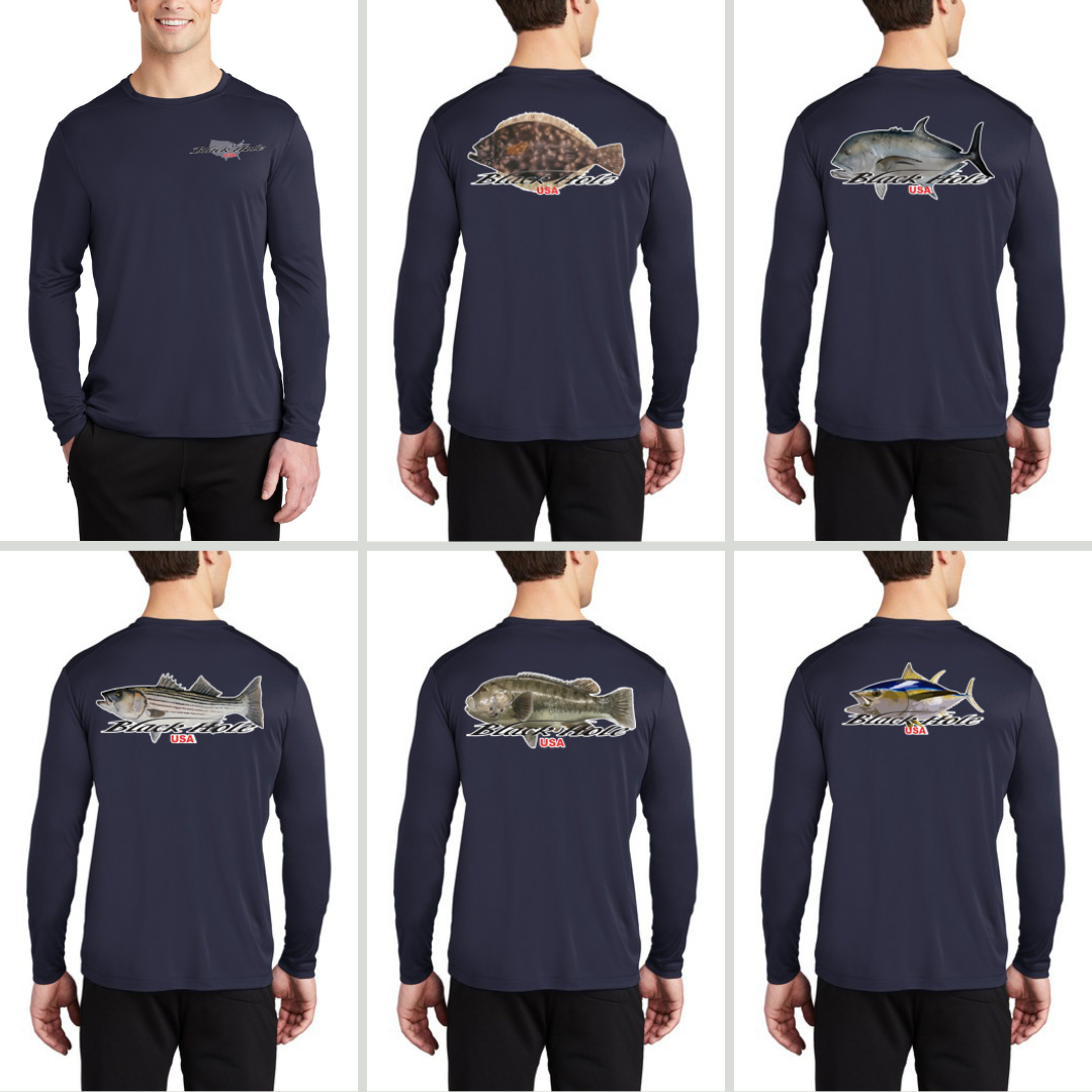 Black Hole USA FISH Long Sleeve Shirt Posi-UV  Pro (UPF 50)