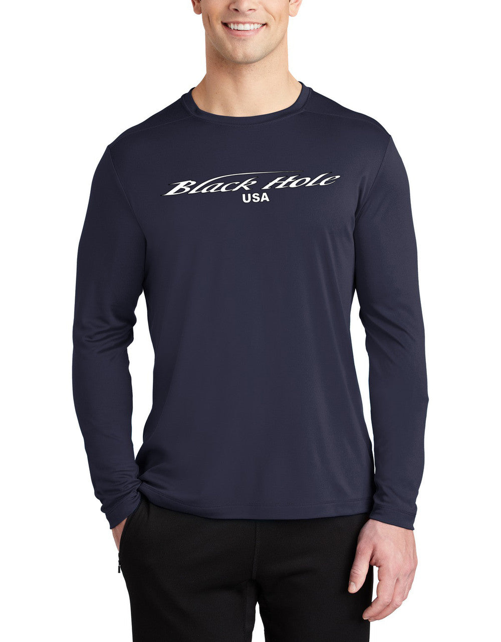 Black Hole Tuna USA Long Sleeve Shirt Posi-UV  Pro (UPF 50)