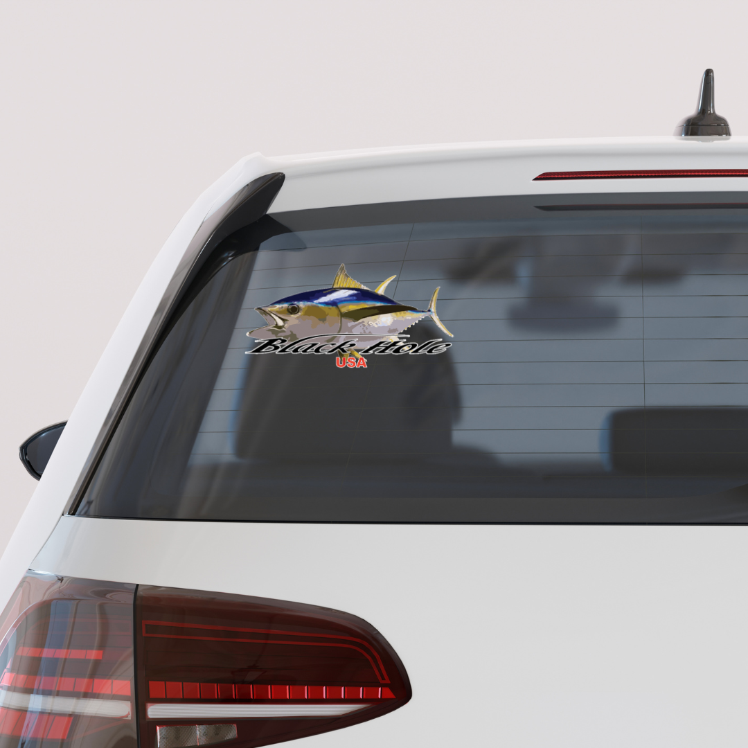 Black Hole USA UV Waterproof Sticker (Length: 9")