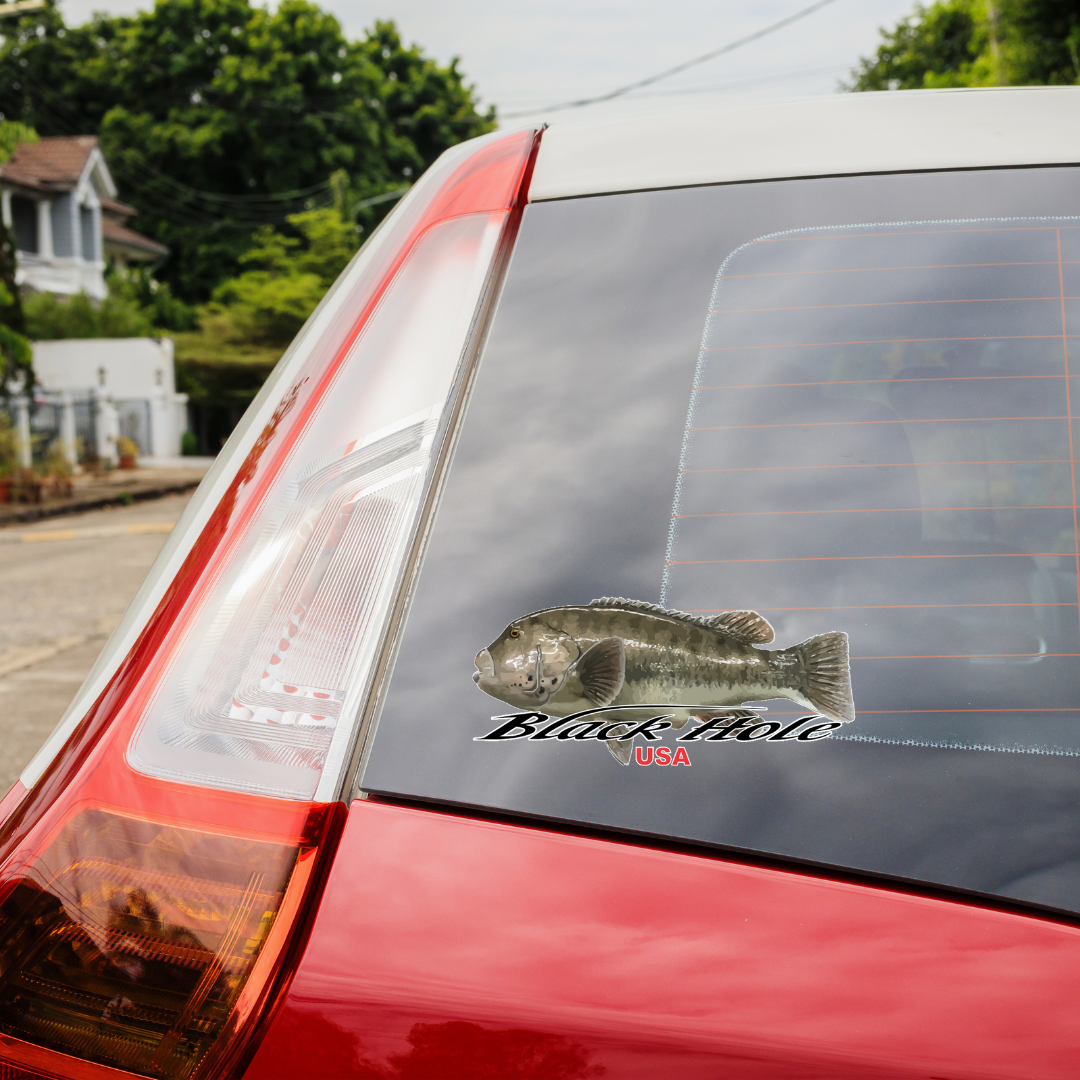 Black Hole USA UV Waterproof Sticker (Length: 9")