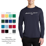 Black Hole Striped Bass USA Long Sleeve Shirt Posi-UV  Pro (UPF 50)