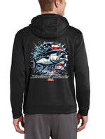 Black Hole Tuna USA Sport-Wick Fleece Hoodie Sweatshirt