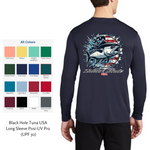 Black Hole Tuna USA Long Sleeve Shirt Posi-UV  Pro (UPF 50)