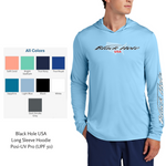 Black Hole USA Long Sleeve Hoodie Posi-UV  Pro (UPF 50)