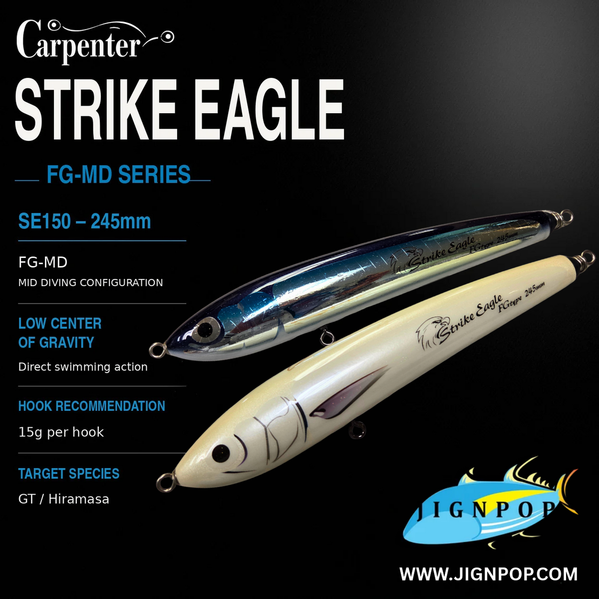 Carpenter Strike Eagle 245mm FG-MD Lures
