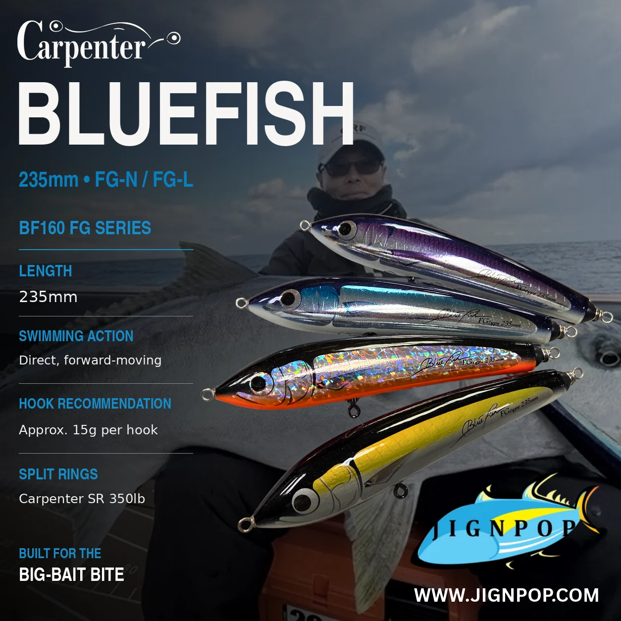 Carpenter Bluefish BF160-235mm FG-N / FG-L Lures